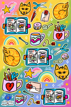Load image into Gallery viewer, Stationery Sticker Sheet