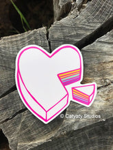 Load image into Gallery viewer, Heart Cake Sticker