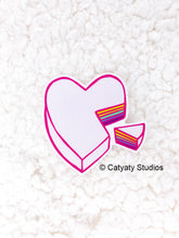 Load image into Gallery viewer, Heart Cake Sticker