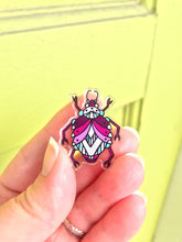 Load image into Gallery viewer, Hydrangea Beetle Pin