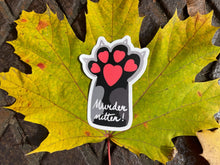 Load image into Gallery viewer, Murder Mitten (black) Sticker