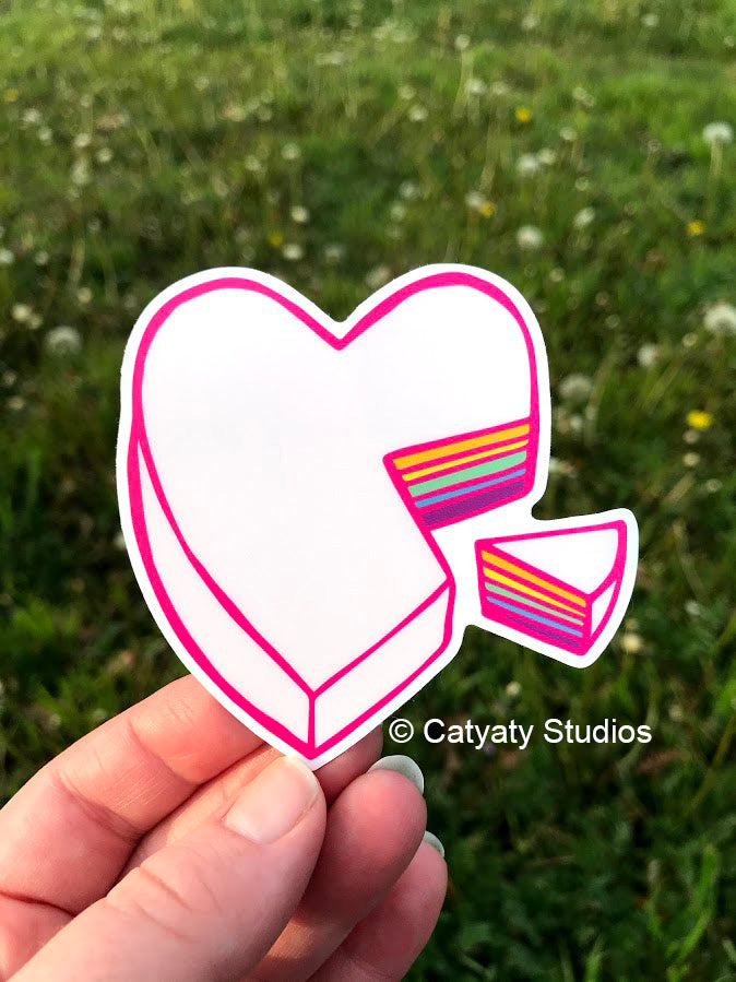 Heart Cake Sticker