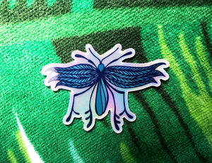 Holographic Dragonfly Sticker