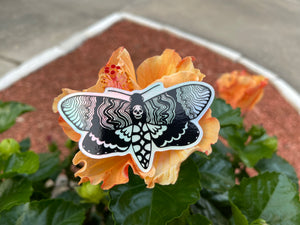 Holographic Death Moth Sticker